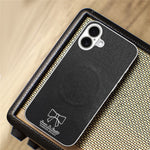For iPhone 16 Magnetic Case Butterfly Bow Pattern PU Leather + TPU + PC Shockproof Phone Cover
