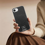 For iPhone 17th / 16th Magnetic Case Butterfly Bow Pattern PU Leather + TPU + PC Shockproof Phone Cover