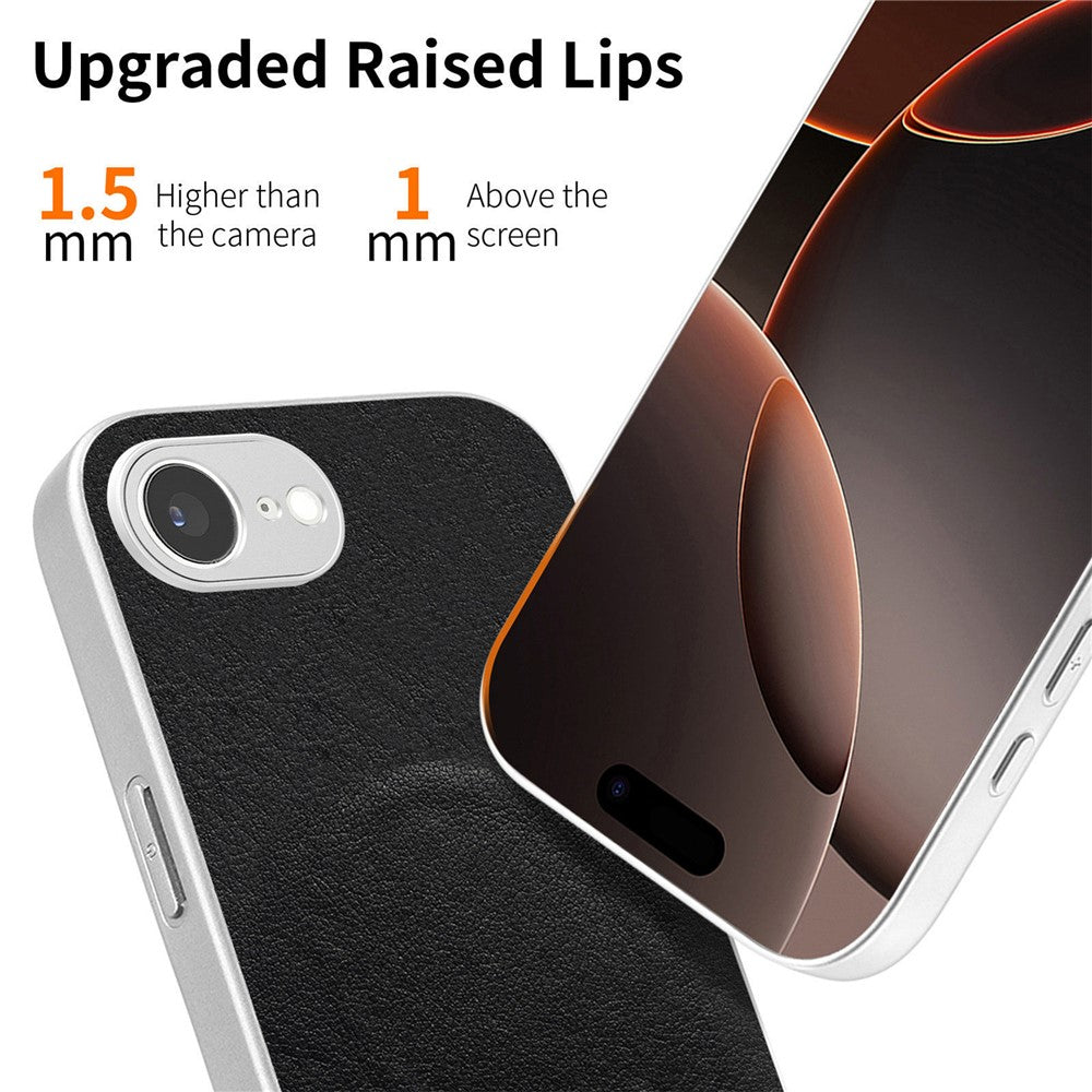 For iPhone 17th / 16th Magnetic Case Butterfly Bow Pattern PU Leather + TPU + PC Shockproof Phone Cover