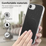 For iPhone 17th / 16th Magnetic Case Butterfly Bow Pattern PU Leather + TPU + PC Shockproof Phone Cover
