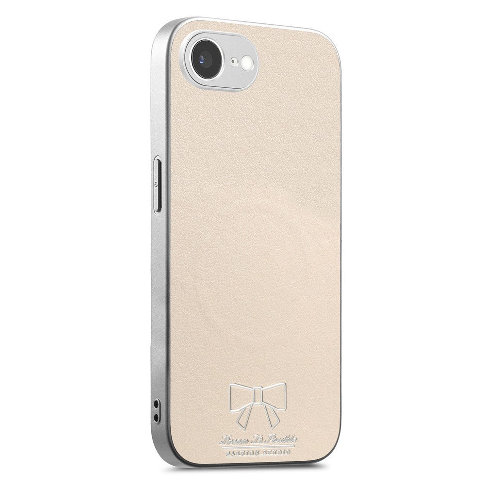 For iPhone 17th / 16th Magnetic Case Butterfly Bow Pattern PU Leather + TPU + PC Shockproof Phone Cover