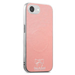 For iPhone 17th / 16th Magnetic Case Butterfly Bow Pattern PU Leather + TPU + PC Shockproof Phone Cover
