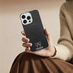 For iPhone 14 Pro Magnetic Case Butterfly Bow Pattern PU Leather + TPU + PC Shockproof Phone Cover