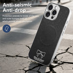 For iPhone 14 Pro Magnetic Case Butterfly Bow Pattern PU Leather + TPU + PC Shockproof Phone Cover