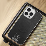 For iPhone 13 Pro Max Magnetic Case Butterfly Bow Pattern PU Leather + TPU + PC Shockproof Phone Cover
