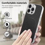 For iPhone 13 Pro Max Magnetic Case Butterfly Bow Pattern PU Leather + TPU + PC Shockproof Phone Cover