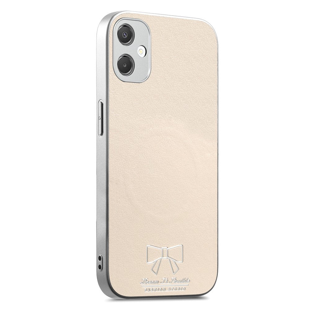 Til Samsung Galaxy A06 4G Magnetisk Cover Sommerfugl Sløjfe Mønster PU Læder + TPU + PC Stødsikkert Telefoncover