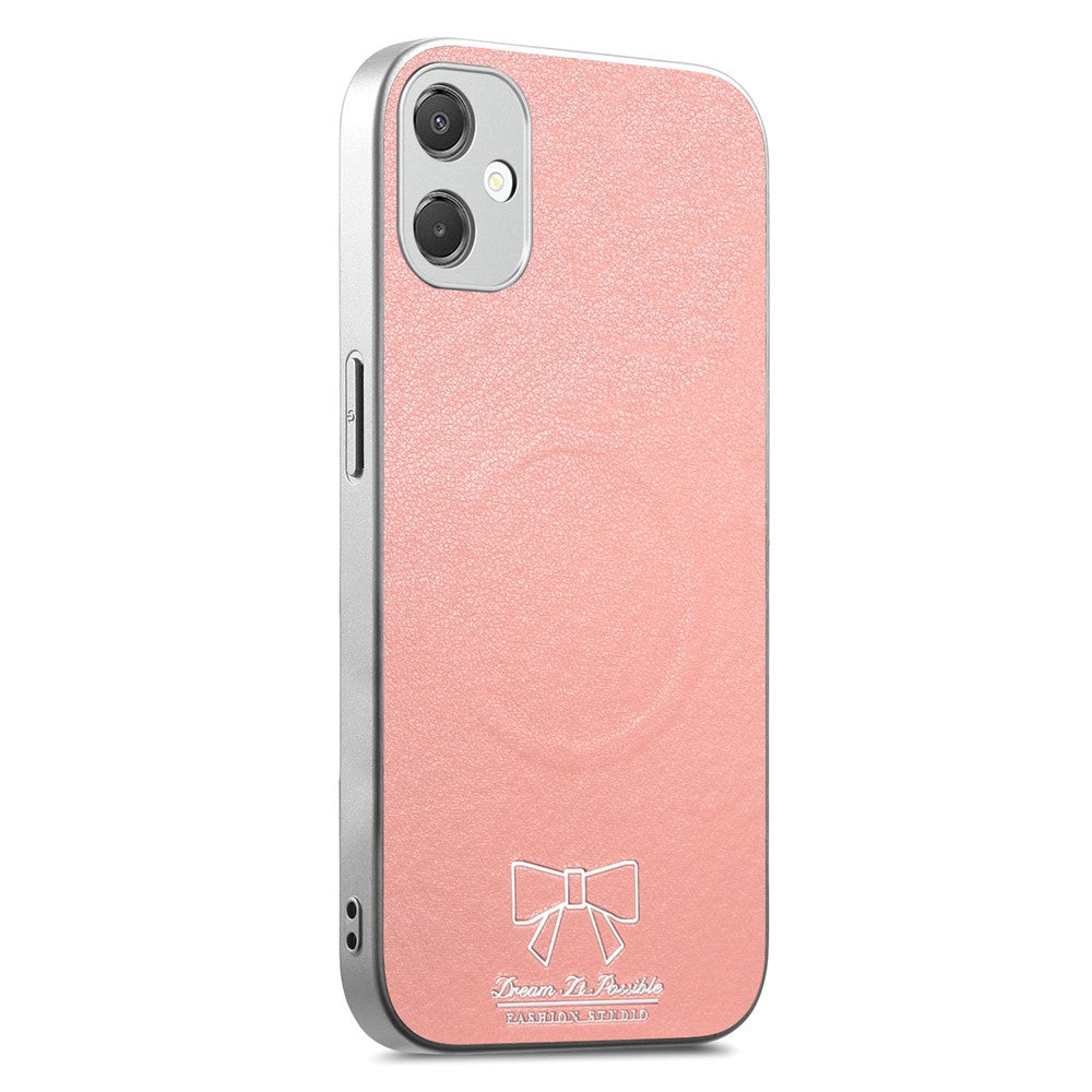 Til Samsung Galaxy A06 4G Magnetisk Cover Sommerfugl Sløjfe Mønster PU Læder + TPU + PC Stødsikkert Telefoncover