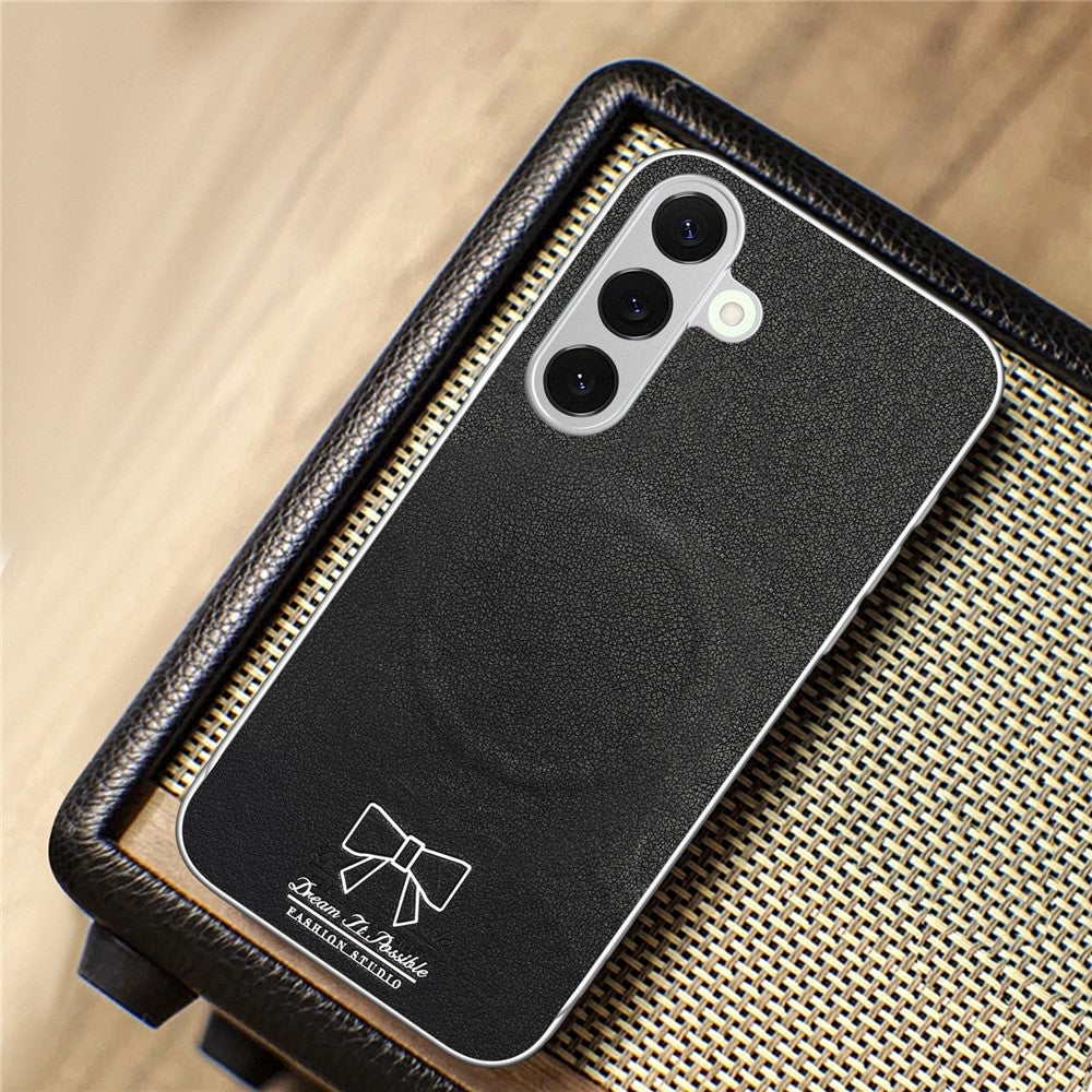 Til Samsung Galaxy A37 5G Magnetisk Etui Sløjfe Mønster PU Læder + TPU + PC Stødsikkert Telefoncover