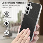 Til Samsung Galaxy A37 5G Magnetisk Etui Sløjfe Mønster PU Læder + TPU + PC Stødsikkert Telefoncover