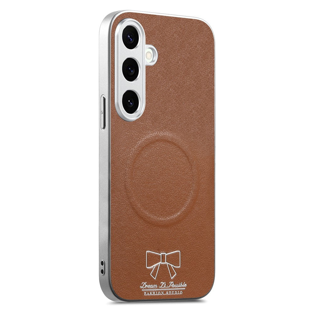 Til Samsung Galaxy A37 5G Magnetisk Etui Sløjfe Mønster PU Læder + TPU + PC Stødsikkert Telefoncover
