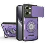 For Xiaomi Poco X8 Pro Max 5G  /  Redmi Turbo 5 Max 5G Case with Slide Camera Cover Ring Kickstand PC + TPU Phone Shell