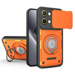 For Xiaomi Poco X8 Pro Max 5G  /  Redmi Turbo 5 Max 5G Case with Slide Camera Cover Ring Kickstand PC + TPU Phone Shell
