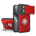 For Xiaomi Poco X8 Pro Max 5G  /  Redmi Turbo 5 Max 5G Case with Slide Camera Cover Ring Kickstand PC + TPU Phone Shell