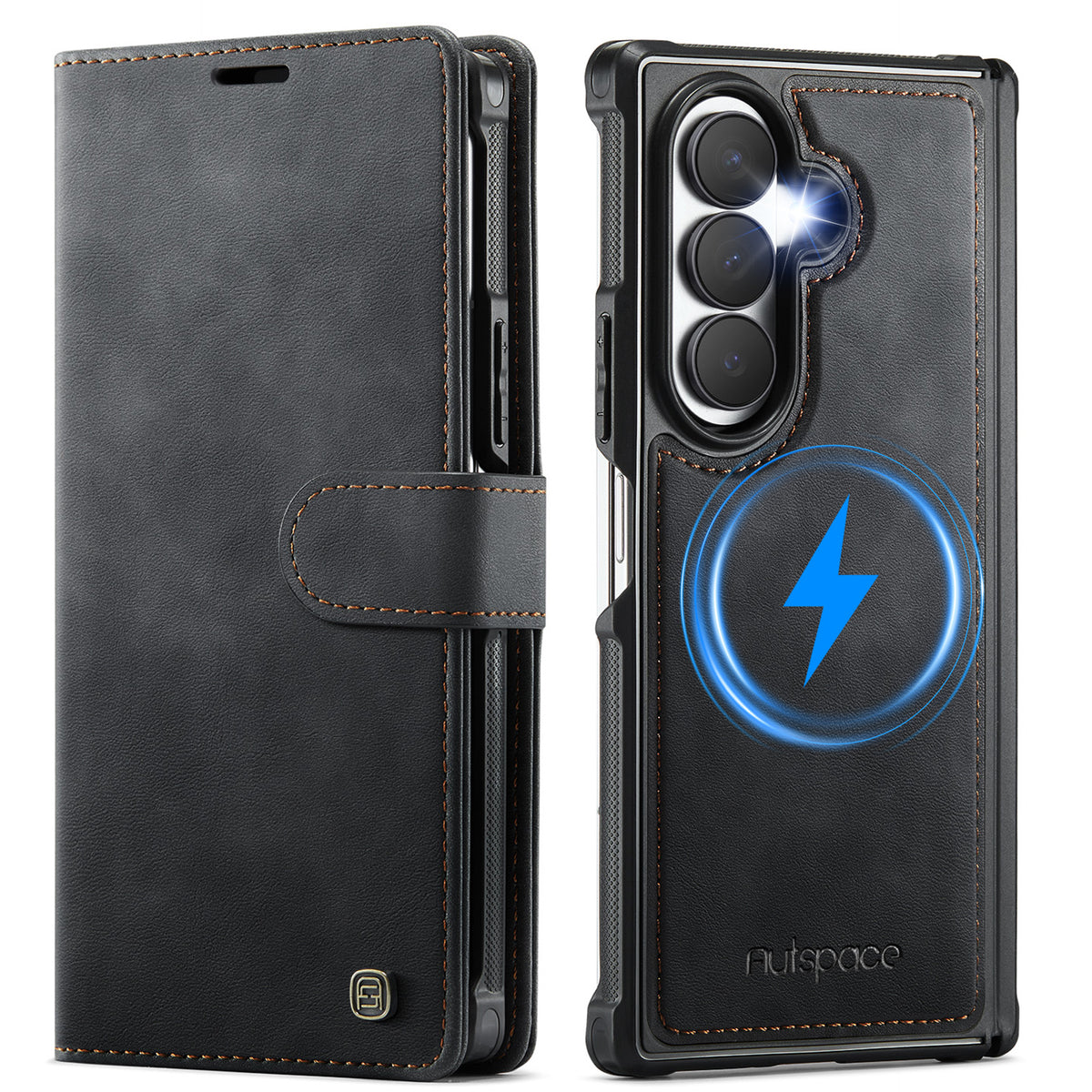 AUTSPACE for Samsung Galaxy Z Fold8 Ultra A05 Case Wallet Stand Detachable Leather Magnetic Phone Cover