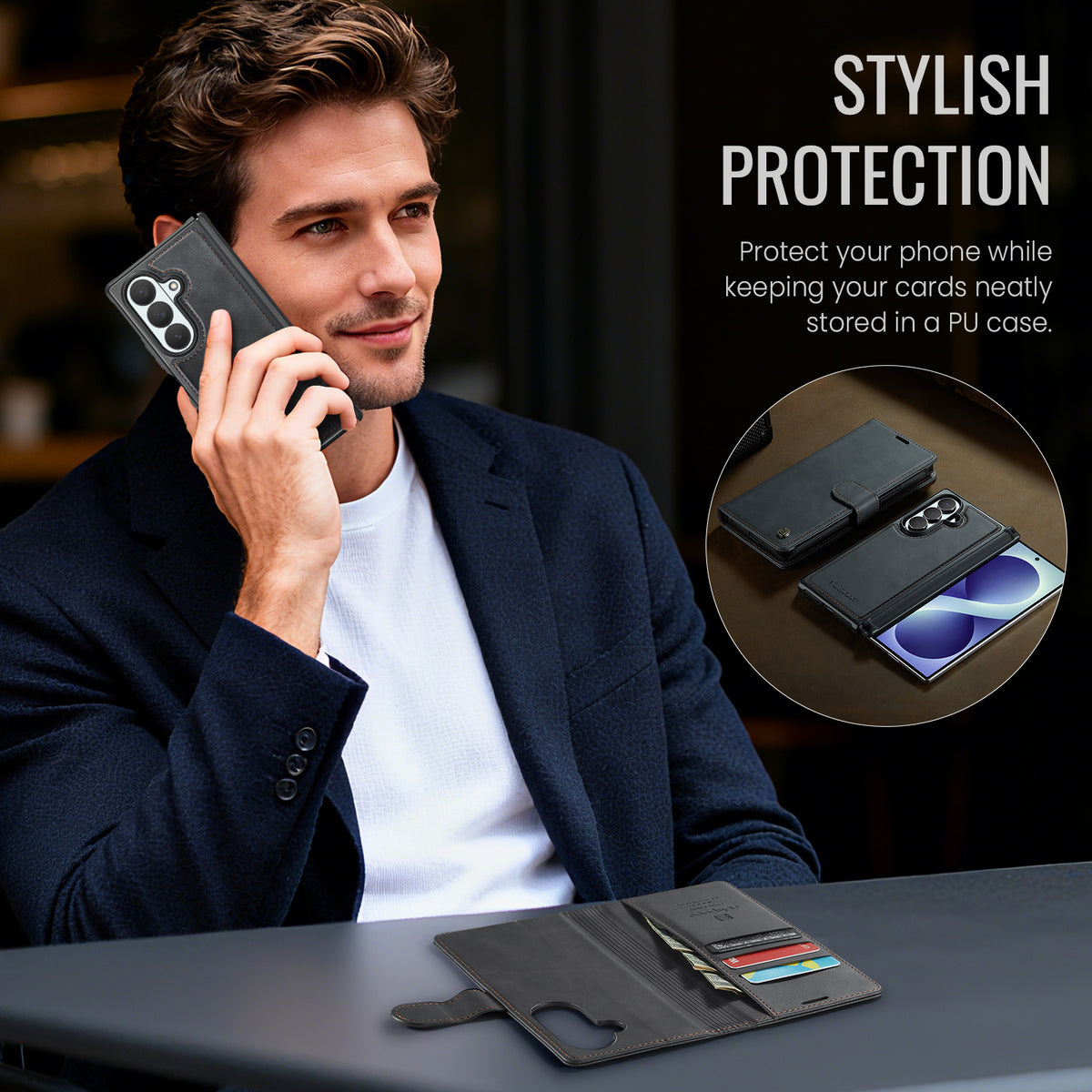 AUTSPACE for Samsung Galaxy Z Fold8 Ultra A05 Case Wallet Stand Detachable Leather Magnetic Phone Cover