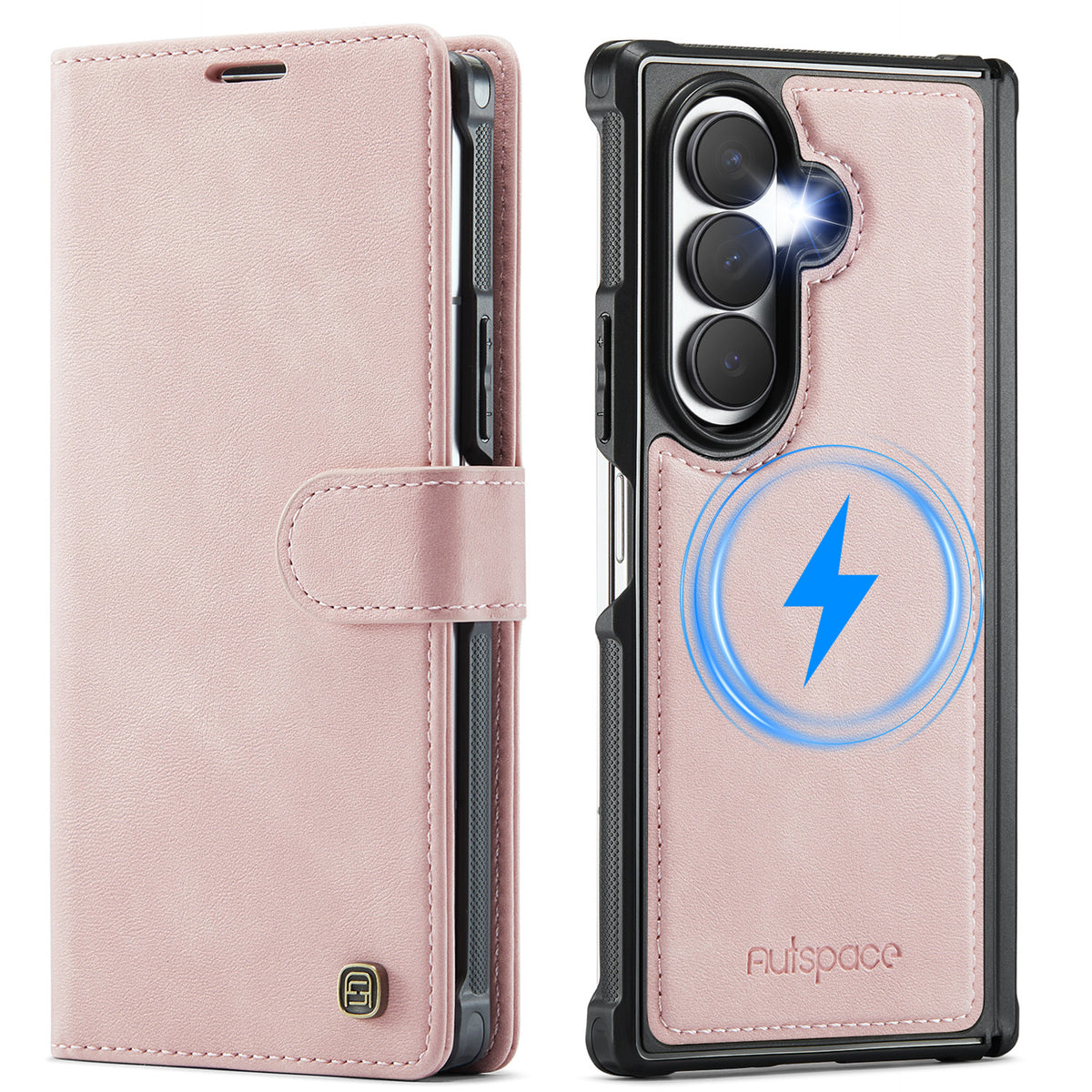 AUTSPACE for Samsung Galaxy Z Fold8 Ultra A05 Case Wallet Stand Detachable Leather Magnetic Phone Cover