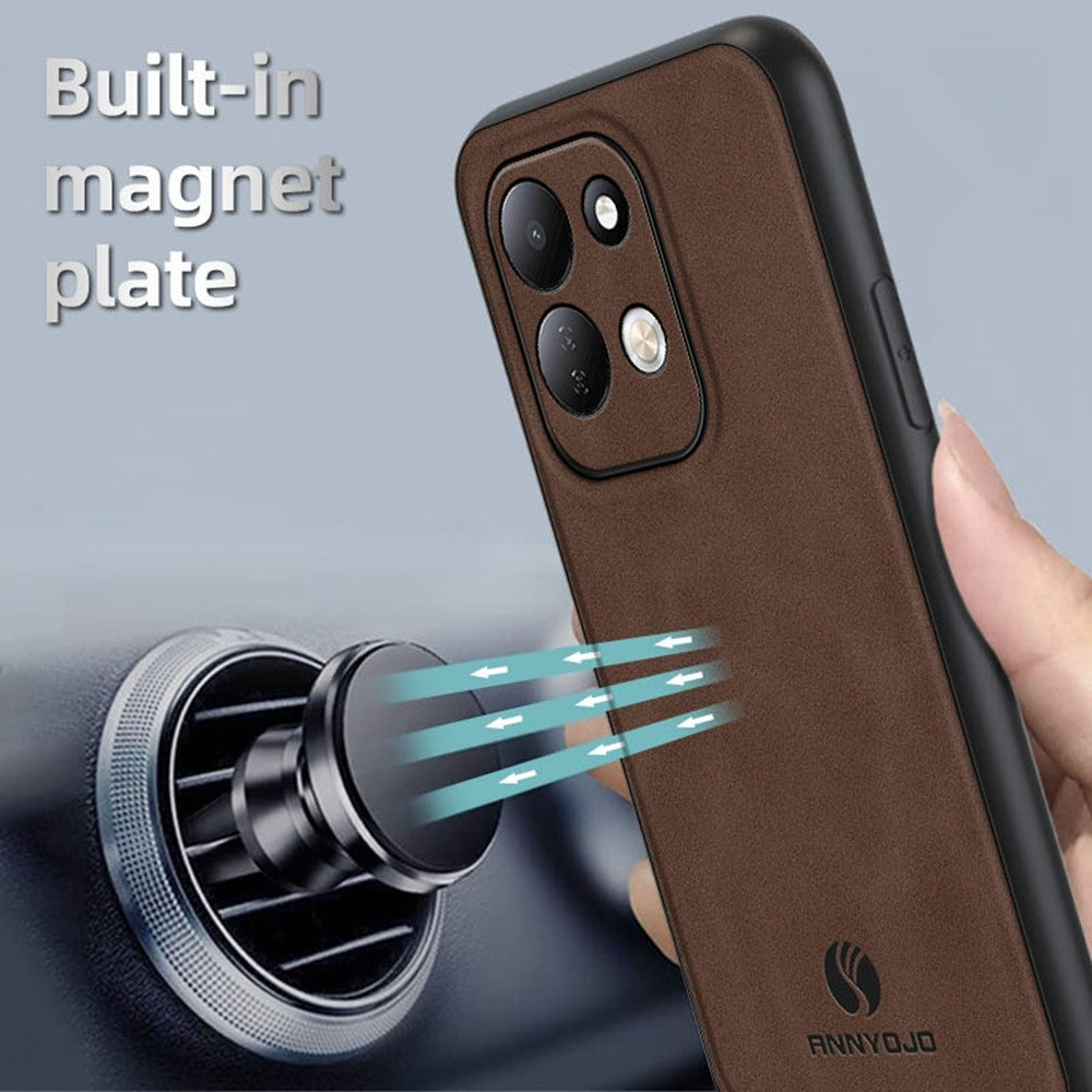 ANNYOJO For Xiaomi Redmi 17 4G  /  Redmi 17 5G Phone Case PU Leather + PC + TPU Anti Drop Phone Back Cover
