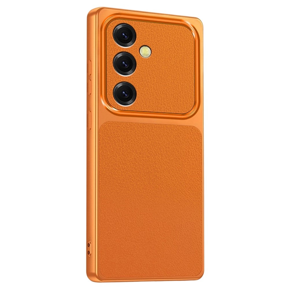 For Samsung Galaxy S26+ Phone Case Lambskin Texture PC TPU PU Leather Shockproof Protective Cover