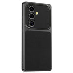 For Samsung Galaxy S24 FE Phone Case Lambskin Texture PC TPU PU Leather Shockproof Protective Cover