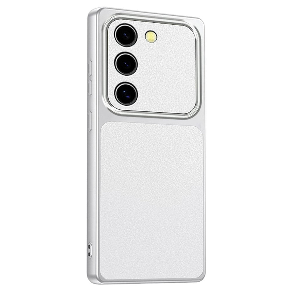 For Samsung Galaxy S23 Phone Case Lambskin Texture PC TPU PU Leather Shockproof Protective Cover