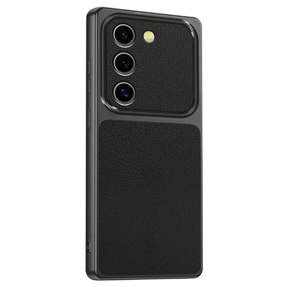 For Samsung Galaxy S23 Phone Case Lambskin Texture PC TPU PU Leather Shockproof Protective Cover