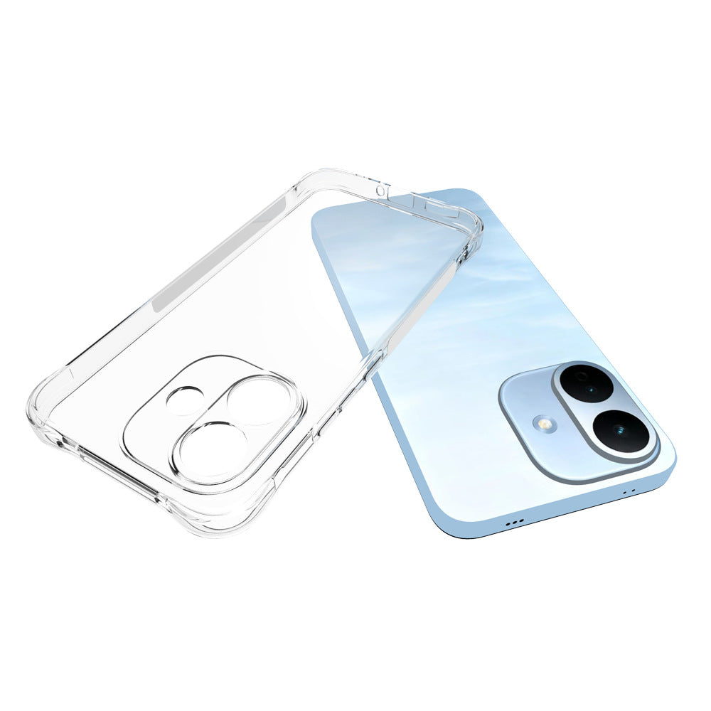 WANLONFENG for Xiaomi Redmi Note 17 Pro 5G TM Series Clear TPU Case 2.0mm Phone Back Cover