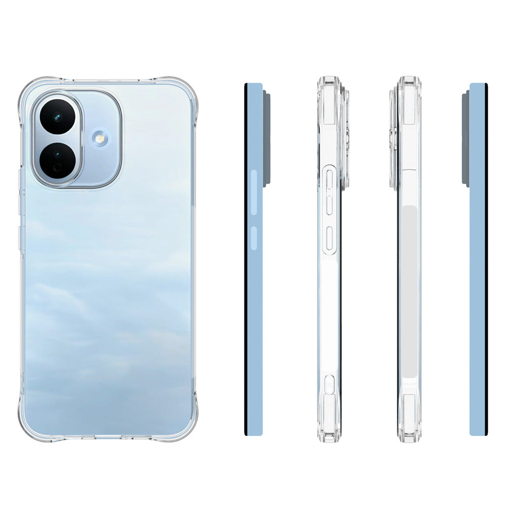 WANLONFENG for Xiaomi Redmi Note 17 Pro 5G TM Series Clear TPU Case 2.0mm Phone Back Cover