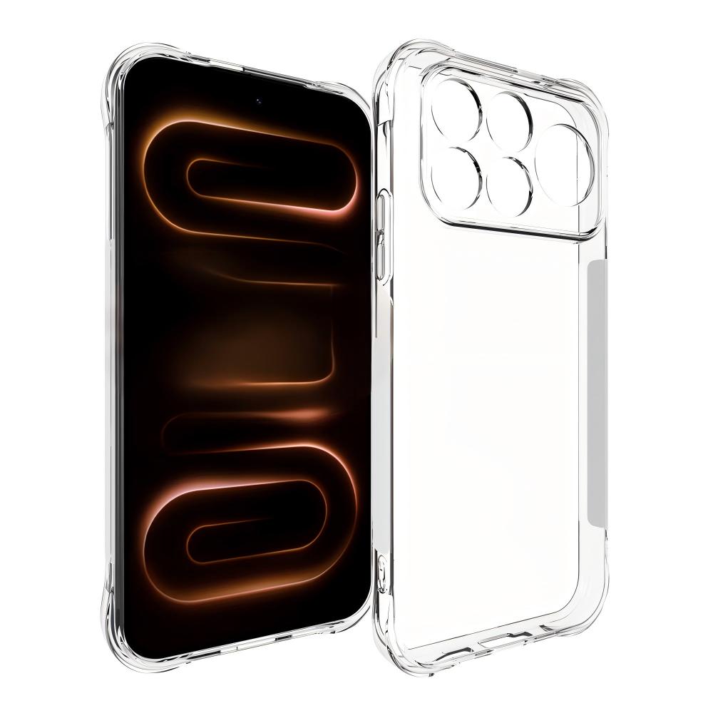WANLONFENG för Xiaomi Poco F9 Pro 5G / Xiaomi Redmi K100 Pro 5G (Kina) TM-serien genomskinligt TPU-skal 2,0 mm mobilbaksida