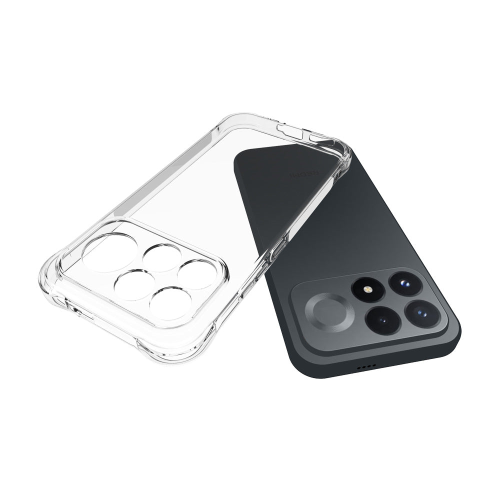 WANLONFENG för Xiaomi Poco F9 Pro 5G / Xiaomi Redmi K100 Pro 5G (Kina) TM-serien genomskinligt TPU-skal 2,0 mm mobilbaksida