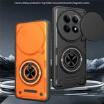 For Xiaomi Redmi Note 15 5G (Global)  /  Redmi Note 15 4G (Global)  /  Poco M8 5G Magnetic Case Sliding Camera Cover TPU+PC Phone Cover with Rotating Kickstand