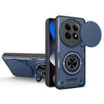 For Xiaomi Redmi Note 15 5G (Global)  /  Redmi Note 15 4G (Global)  /  Poco M8 5G Magnetic Case Sliding Camera Cover TPU+PC Phone Cover with Rotating Kickstand