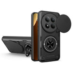 For Xiaomi Redmi Note 15 Pro 4G (Global) Magnetic Case Sliding Camera Cover TPU+PC Phone Cover with Rotating Kickstand