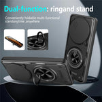 For Xiaomi Redmi Note 15 Pro 4G (Global) Magnetic Case Sliding Camera Cover TPU+PC Phone Cover with Rotating Kickstand