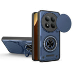For Xiaomi Redmi Note 15 Pro 4G (Global) Magnetic Case Sliding Camera Cover TPU+PC Phone Cover with Rotating Kickstand