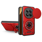 For Xiaomi Redmi Note 15 Pro 4G (Global) Magnetic Case Sliding Camera Cover TPU+PC Phone Cover with Rotating Kickstand