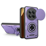 For Xiaomi Redmi Note 15 Pro 4G (Global) Magnetic Case Sliding Camera Cover TPU+PC Phone Cover with Rotating Kickstand