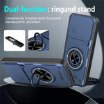 For Xiaomi 15T Pro Magnetic Case Sliding Camera Cover TPU+PC Phone Cover with Rotating Kickstand