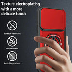 For Xiaomi 17 Magnetic Case Sliding Camera Cover TPU+PC Phone Cover with Rotating Kickstand