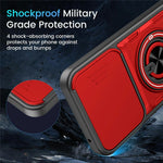 For Xiaomi 17 Magnetic Case Sliding Camera Cover TPU+PC Phone Cover with Rotating Kickstand