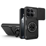 Xiaomi 17T Pro Magnetiskt Skal Skjutbart Kameraskydd TPU+PC mobilskal med Roterande Stöd