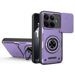 Xiaomi 17T Pro Magnetiskt Skal Skjutbart Kameraskydd TPU+PC mobilskal med Roterande Stöd