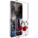 For Samsung Galaxy Z Flip8 Case Cherry Pattern Printing PC Shockproof Slim Foldable Phone Cover
