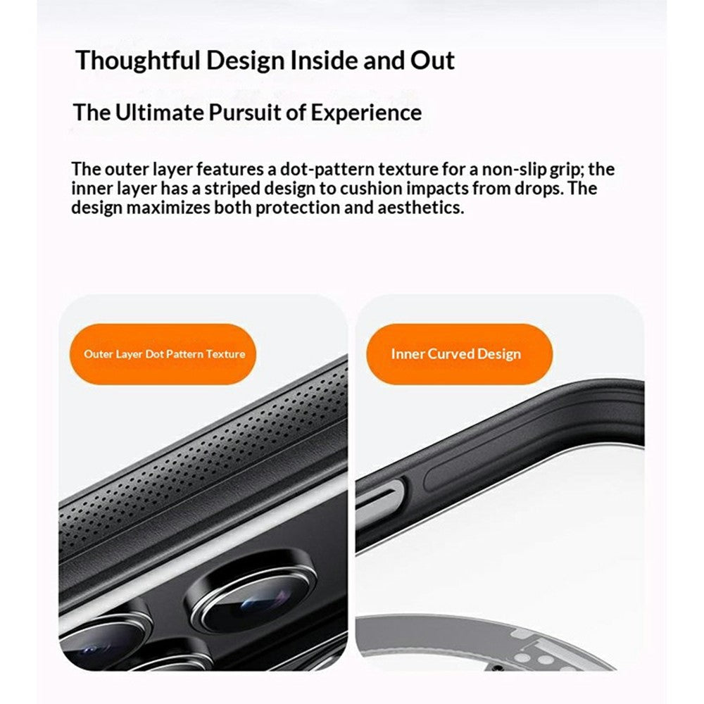 For iPhone 18 Pro / 17 Pro Magnetic Case Rotating Gear Pivot Kickstand PC + TPU Phone Back Cover