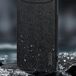 Til Oppo A7 Pro Max 5G Cover med Træstruktur PU Læderbelagt PC TPU Telefoncover