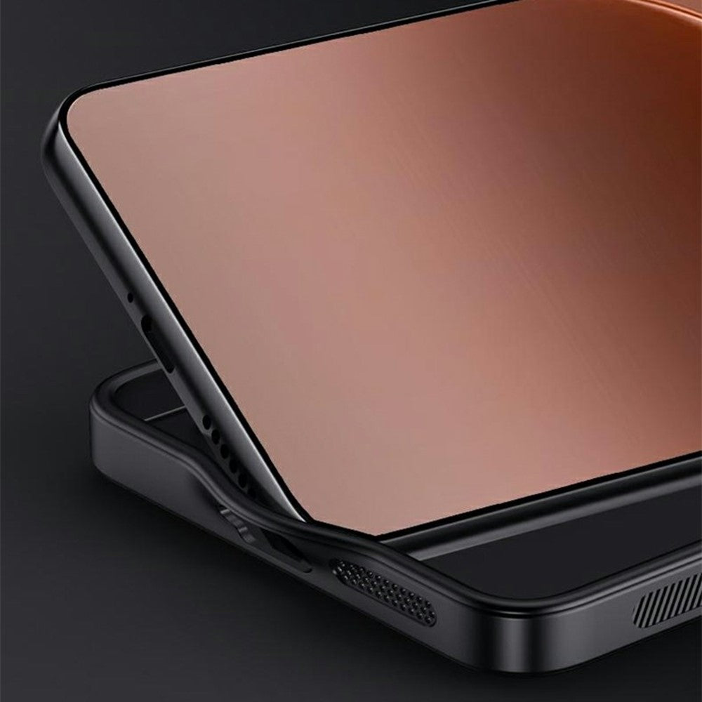 Til Oppo A7 Pro Max 5G Cover med Træstruktur PU Læderbelagt PC TPU Telefoncover