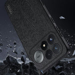 For Xiaomi Redmi K100 Pro Max 5G (China) Case Wood Texture PU Leather Coated PC TPU Phone Cover