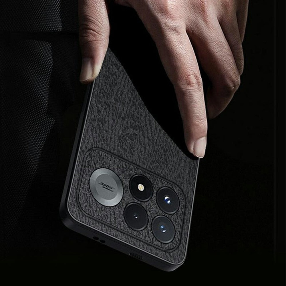 For Xiaomi Redmi K100 Pro Max 5G (China) Case Wood Texture PU Leather Coated PC TPU Phone Cover