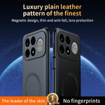 For Xiaomi Redmi K100 Pro Max 5G Magnetic Case Leather Coated TPU + PC Phone Cover