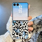 For Samsung Galaxy Z Flip8 Case Leopard Pattern Printed PC Slim Shockproof Phone Cover